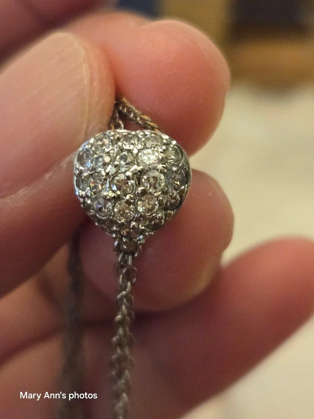 South Sea  Pearl Drop Necklace - White & Gold Pearls - Picture 4 of 4